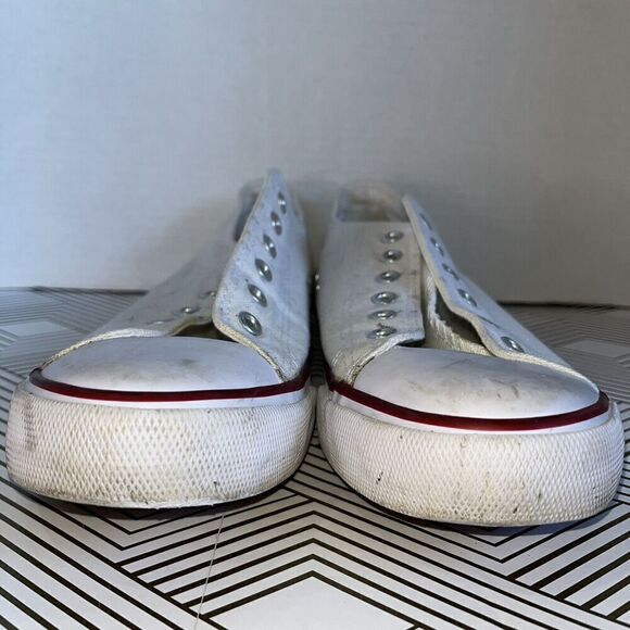1970s Distressed Sneakers Chuck Taylor Look Alike Low Top Womens Size 9 - Picture 2 of 7